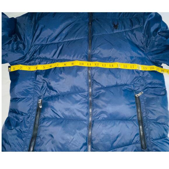 Spyder Nexxus Thermaweb Insulated Puffer Jacket - Men's Size M - In Blue - Picture 3 of 13